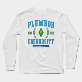 Plumbob University Emblem Long Sleeve T-Shirt